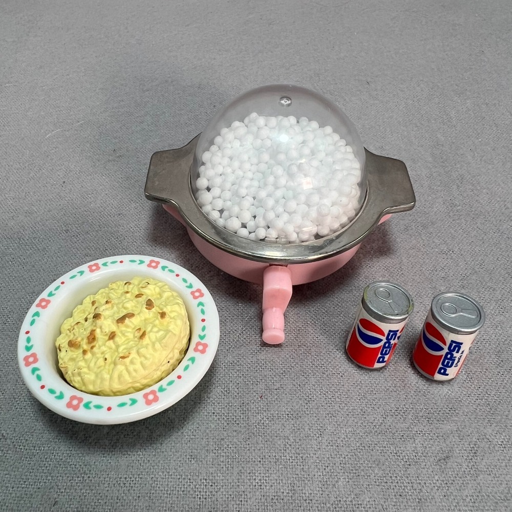 Tyco Kitchen Littles Popcorn Party  Mini Popcorn Popper Pepsi 90s Vintage Barbie